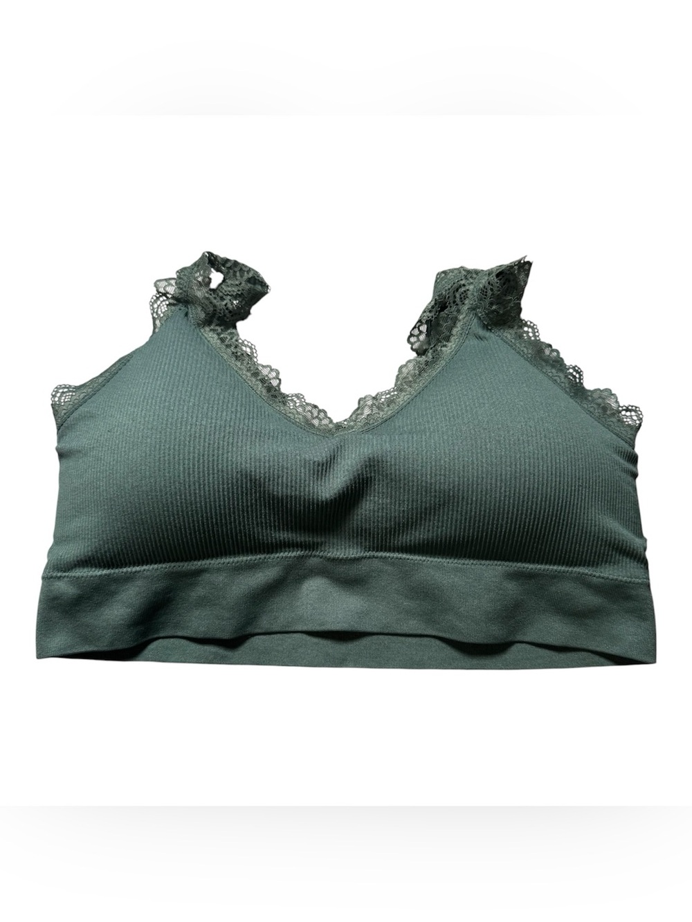 Maurice’s XL Cyan V Neck Lace Trim Bralette